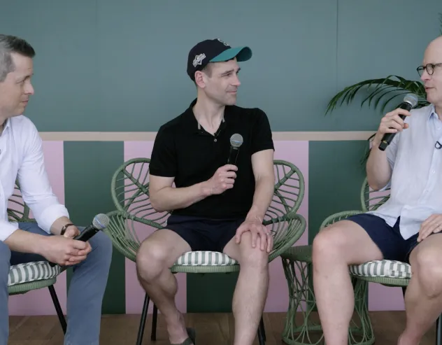 There’s a Tax-Efficient Revolution Happening in Alts ETFs Brent Sullivan, Steven Curley, and Andrew Beer talk on-stage at the ETF Beach House