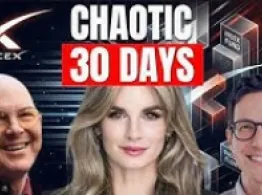 Buckle Up: 30 Days of SpaceX Volatility Incoming! Click Beta cover featuring pictures of Dave Nadig, Cameron Dawson, and Matt Zeigler