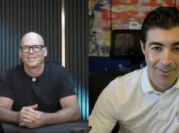 Behind the Ticker: BBB and Cyber Hornet ETFs Brad Roth and Mike Willis smile while talking